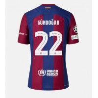 Fotbalové Dres Barcelona Ilkay Gundogan #22 Domácí 2023-24 Krátký Rukáv